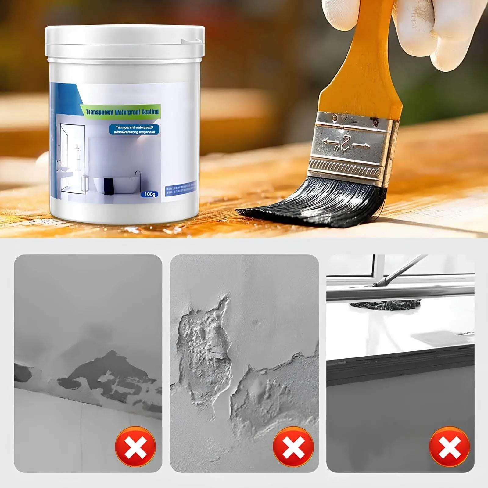 HydroSealPro™ — Dichtet sofort und bewahrt die Schönheit Ihres Hauses