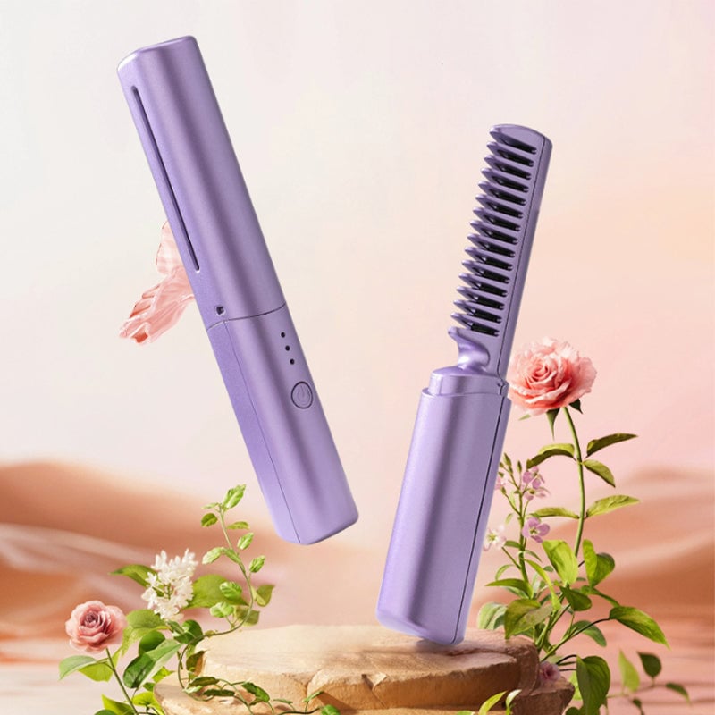 SilkWave™ Mini Stylingbürste – Glanz, Geschmeidigkeit und Selbstvertrauen für unterwegs