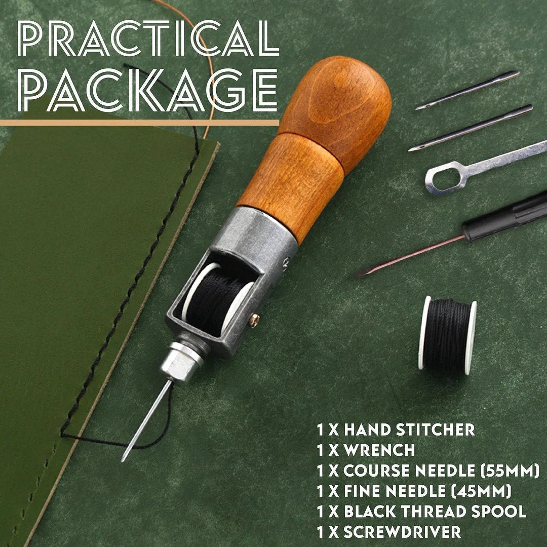 Leder-Nähaht-Ahle Kit Hand Stitcher Set