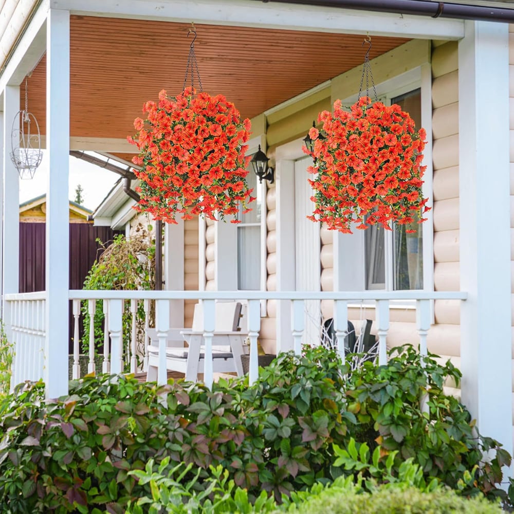 Hängende Morning Glory aus hochwertiger UV-beständiger Seide