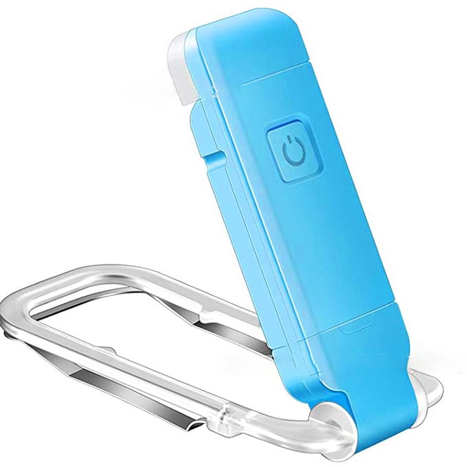 USB-LED-Buchlampe mit Clip – Lesezeichen & Mini-Taschenlampe in einem
