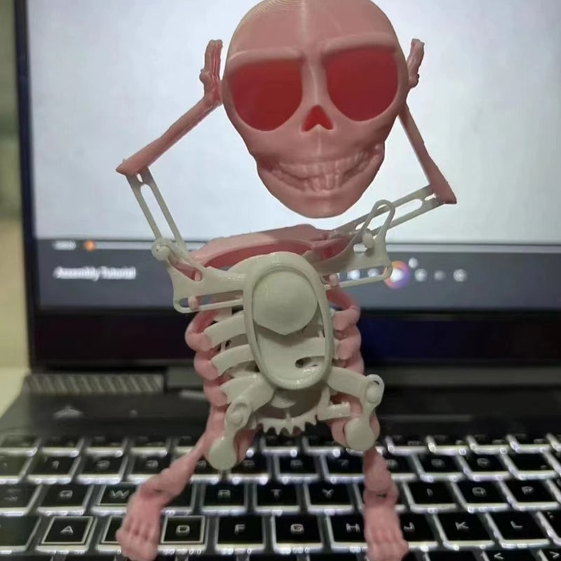 Tanzendes & schwingendes 3D-Schädel-Spielzeug – Ideal für Büros, Regale & Arbeitsplätze