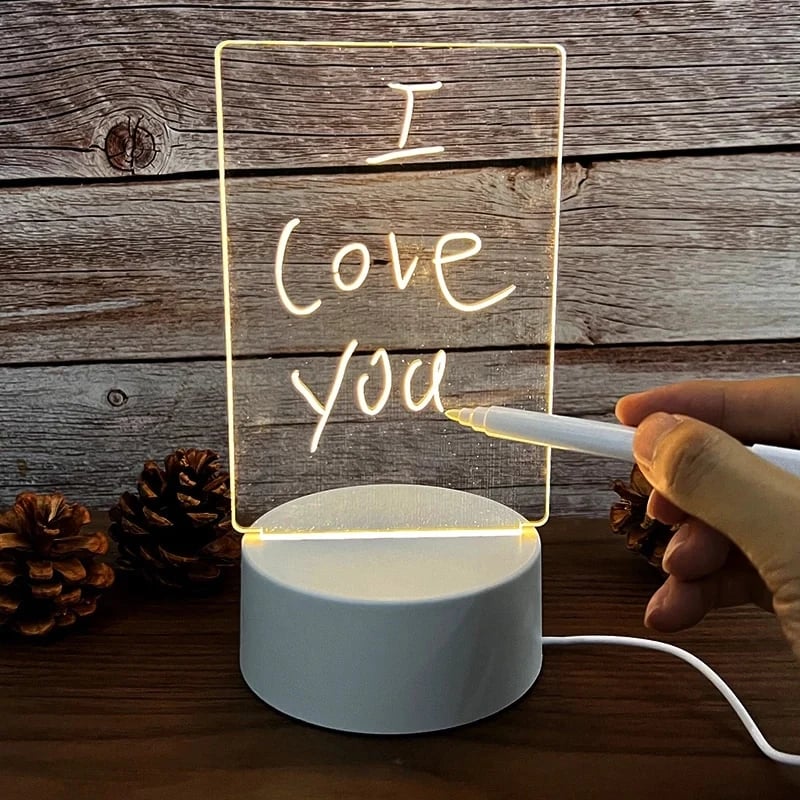GlowNote™ - Hinweistafel Kreative LED Nachtlicht