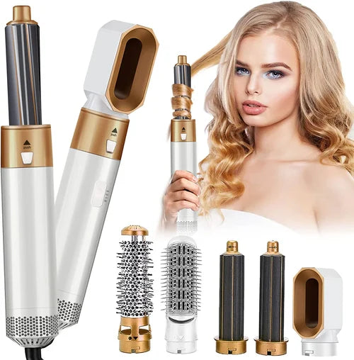 StyleMaster™ 5-in-1 Haarstyler | Locken & Glätten | Austauschbare Aufsätze | Keramikbeschichtung
