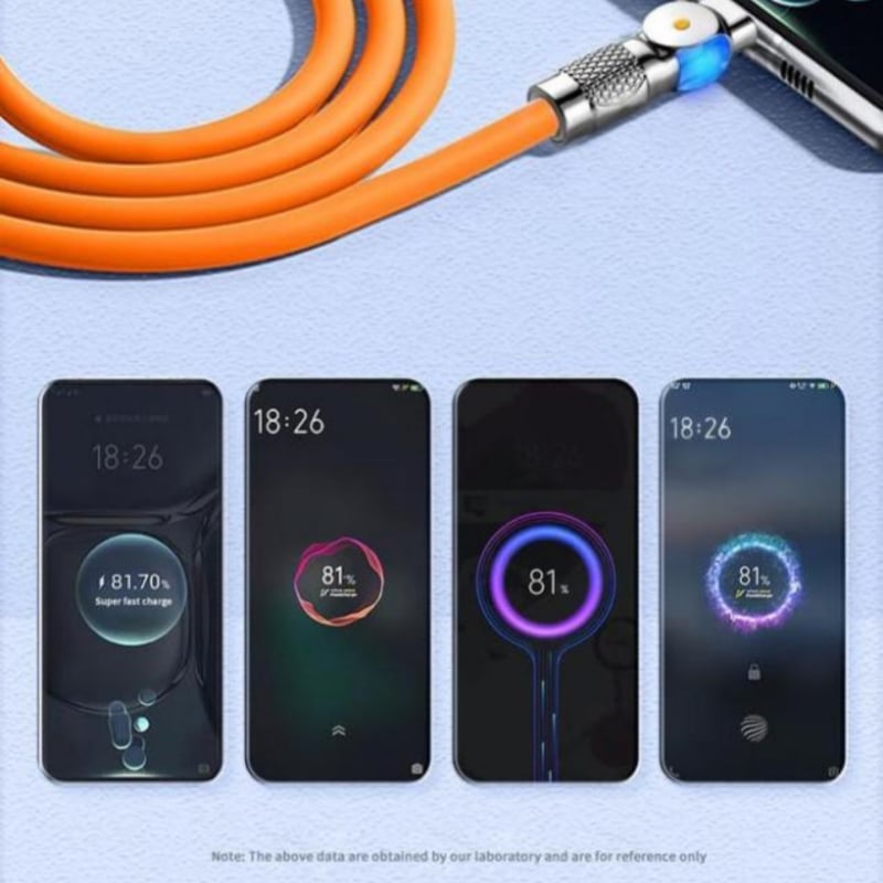 Leuchtendes 540° drehbares Datenkabel – Hochwertiges & schnelles Laden