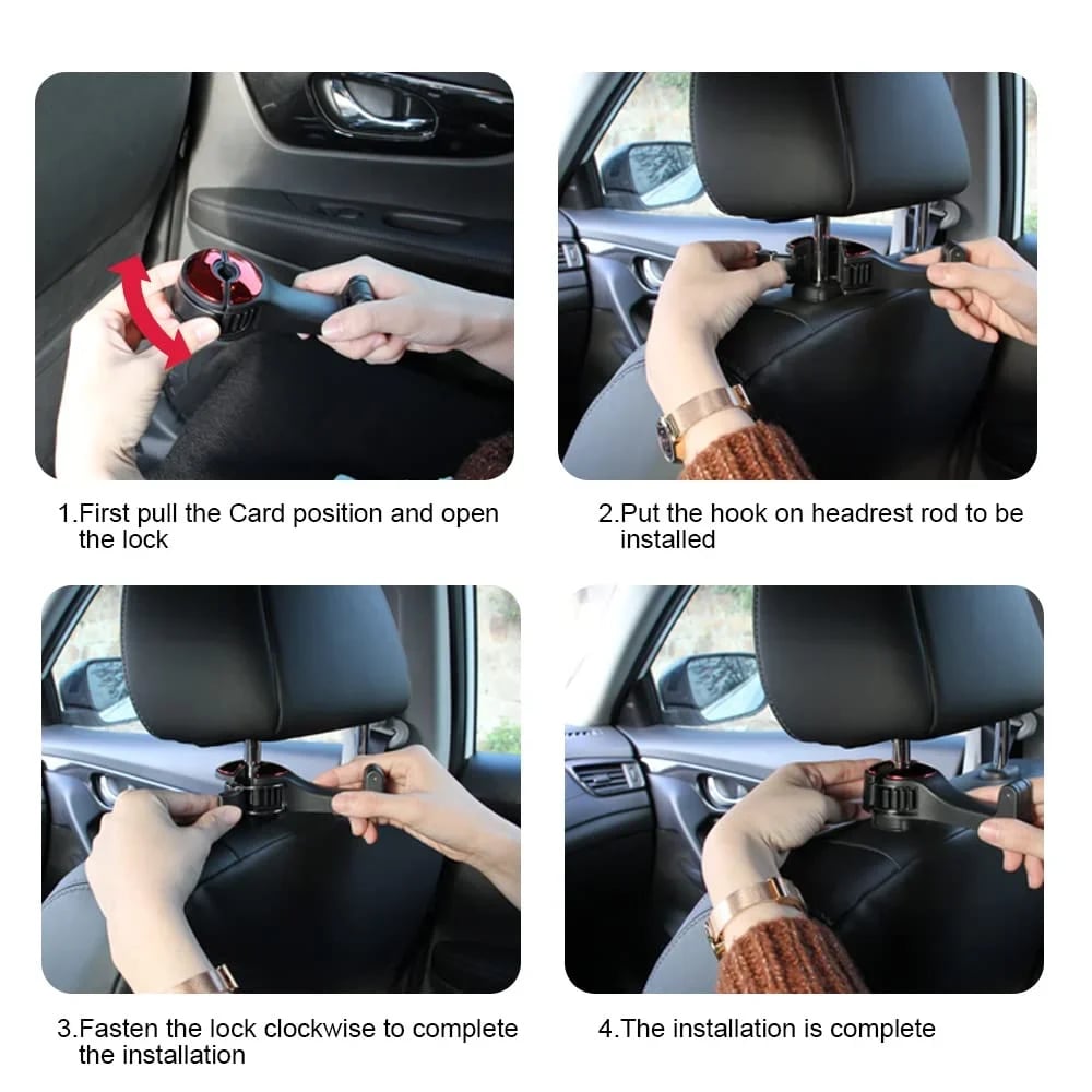 1+1 GRATIS | DriveMate™ Duo Haken — Bezwinge Unordnung im Auto und Halte Dein Telefon Perfekt Positioniert