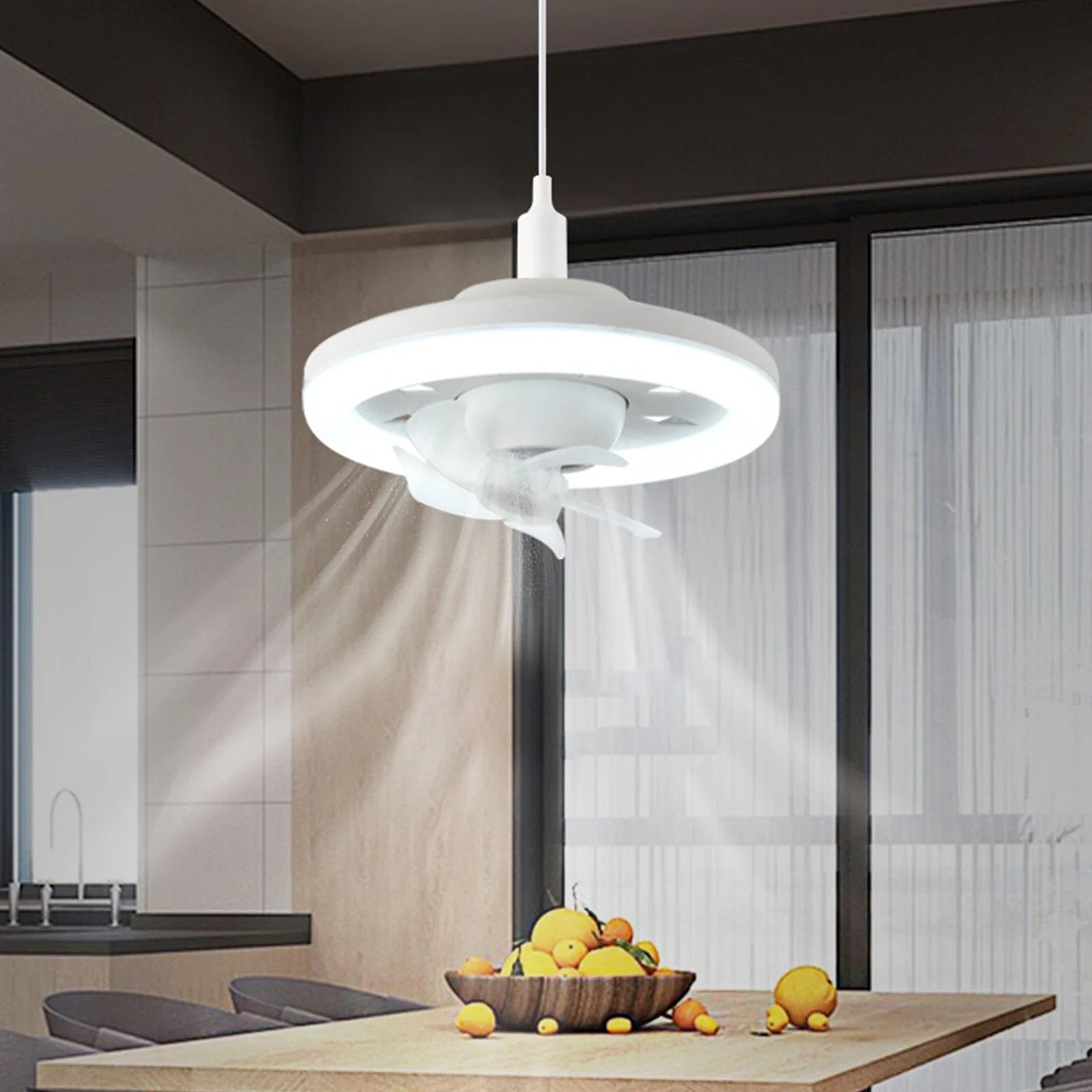 LED-Deckenventilator mit Fernbedienung – Leise & Stilvolle Kühlung