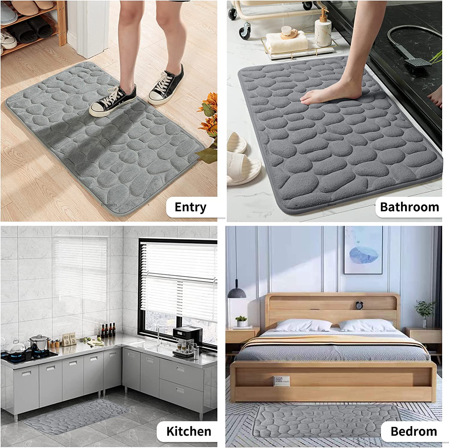 Pebblify™ - Prägung Badezimmer-Badmatte
