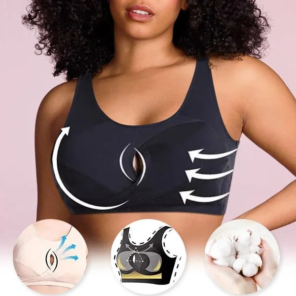 1+1 Gratis | Anti-Sagging BH™ - Reine Baumwolle hebt sofort Anti-Sagging Wirefree-BH