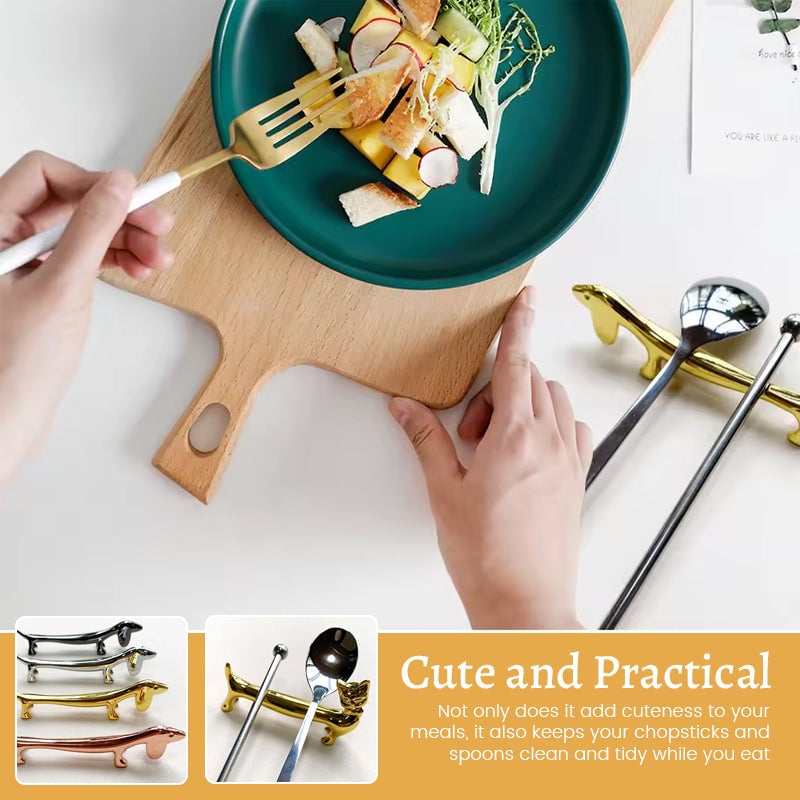 Critter™ (6 Stück) - Edelstahl Besteckhalter