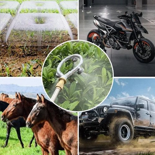 Ring-Sprühdüse mit Nebelfunktion – Ideal für Pferdestall, Weinberg, Landwirtschaft & Garten