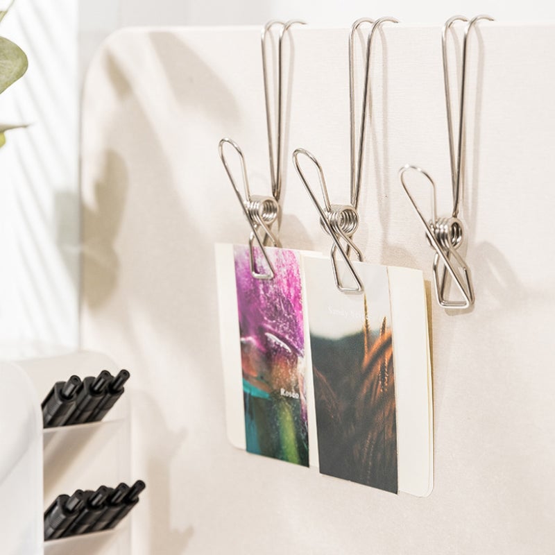 Edelstahl-Langclip mit Haken  – (4 Stück/Set) Aufhängen und Versiegeln