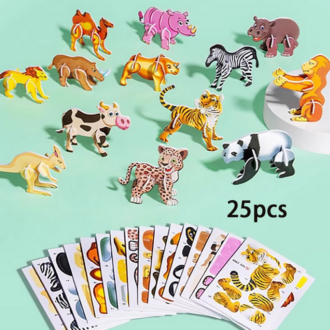 15+10 GRATIS | Bildungs-3D-Puzzle-Set für Kinder – Spaß & Lernen kombiniert