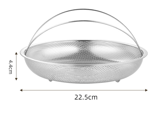 All-in-One Edelstahl-Dämpfer mit Griff