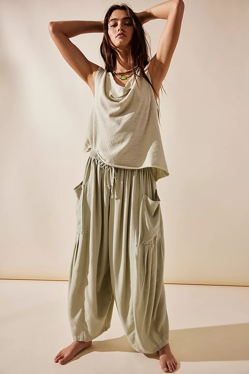 Quinn™ - Sommer Haremhosen mit Taschen