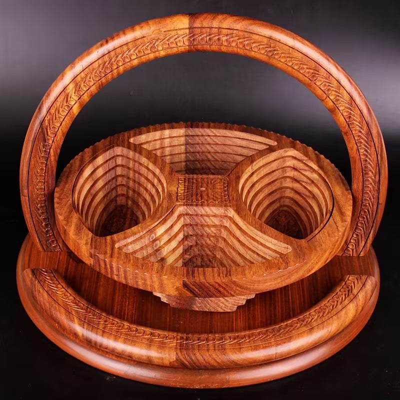 Carvelet™ - Handgemachte Holz geschnitzte Obstschale