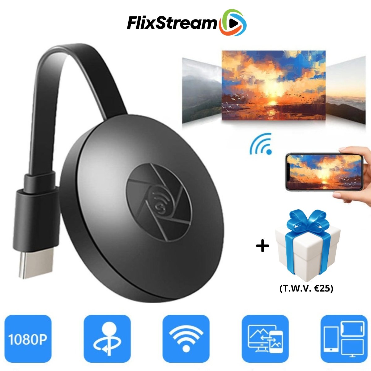 FlixStream™ - Reisefreundliches Medienzentrum (50% RABATT)