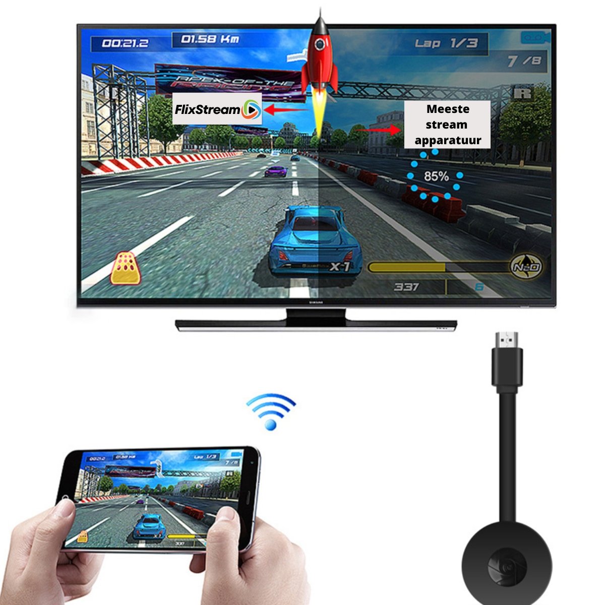 FlixStream™ - Reisefreundliches Medienzentrum (50% RABATT)
