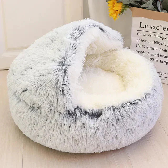 CatBed™ - Plüsch Kapuzen Katzenkokon (50% RABATT)