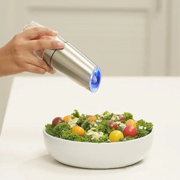 50% RABATT | SpiceGlide - Automatische elektrische Salz- und Pfeffermühle mit Schwerkraftsensor