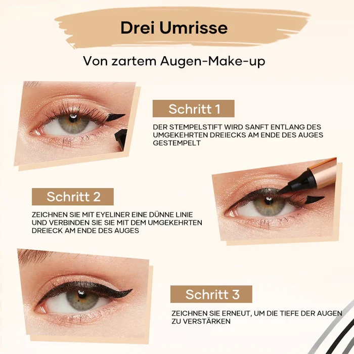1+1 Gratis | Cat Eye™ - Verführerischer Cat Eye Stamp Eyeliner
