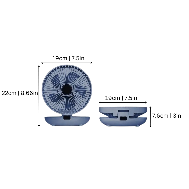 Airova™ - Tragbarer Ventilator mit einstellbaren Winkeln