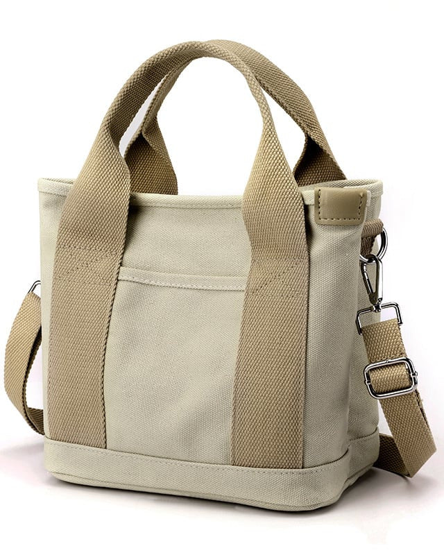 Mira – Stylische Canvas-Tasche mit Fächern
