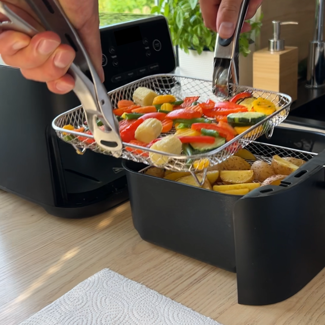 Stapelbare Körbe für Heißluftfritteusen – Mehr Platz, Perfekte Garergebnisse