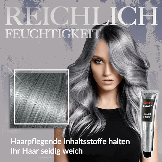 Haarfarbe SilberGlanz | Grauabdeckung | Langanhaltend | Pflegend | 1+1 Gratis