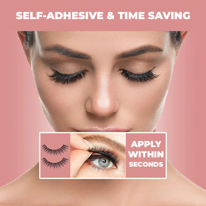 1+1 Gratis | PureGaze™ Mit selbstklebenden Wimpern können Sie sich vom unordentlichen Wimpernkleber verabschieden