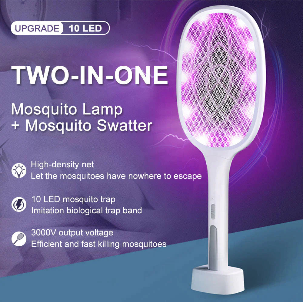 🌙 EasySwatter™ – Insektenfrei durch laue Sommernächte! 🦟💡