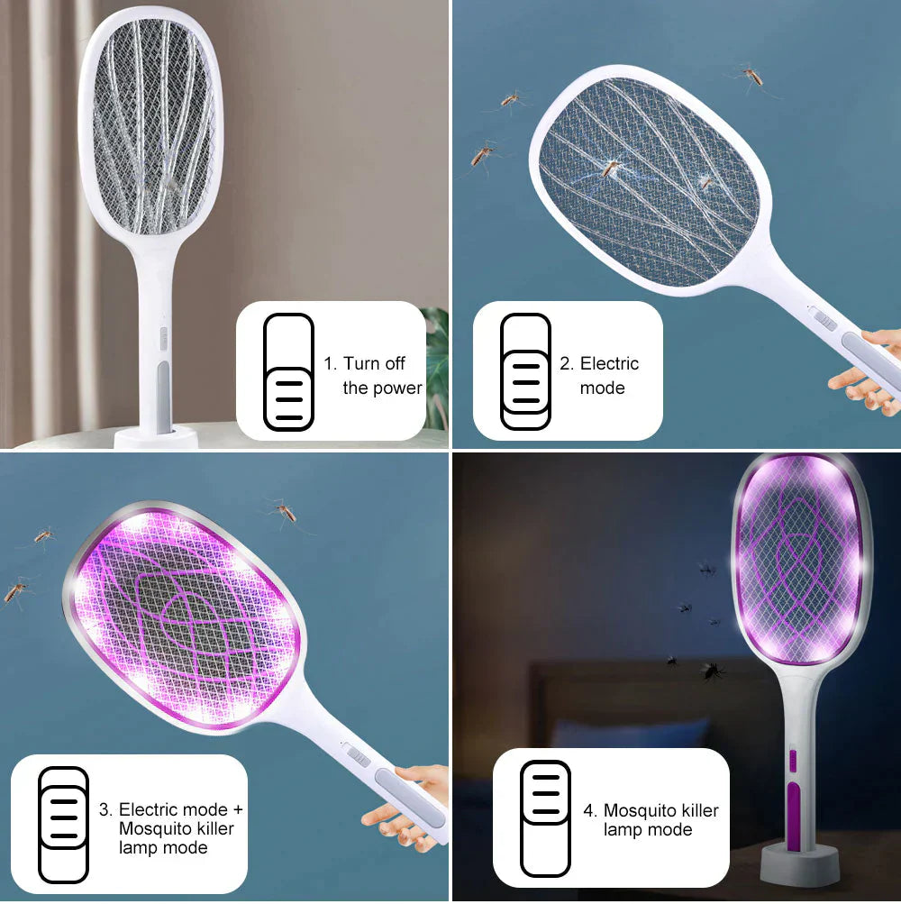 🌙 EasySwatter™ – Insektenfrei durch laue Sommernächte! 🦟💡
