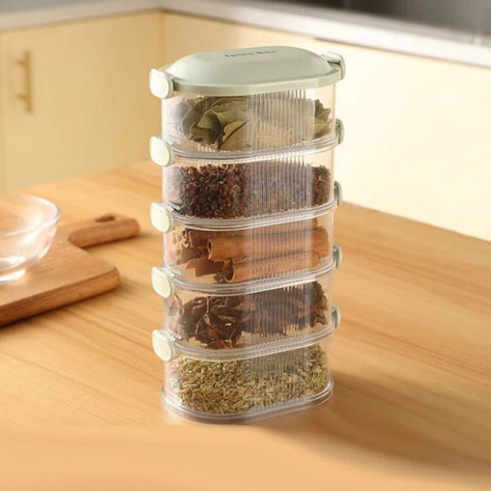 2+3 GRATIS | SpiceTower - Stapelbare Multi-Layer Gewürzbox