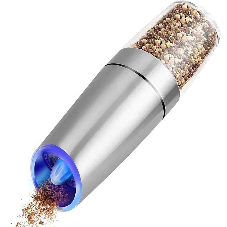 50% RABATT | SpiceGlide - Automatische elektrische Salz- und Pfeffermühle mit Schwerkraftsensor