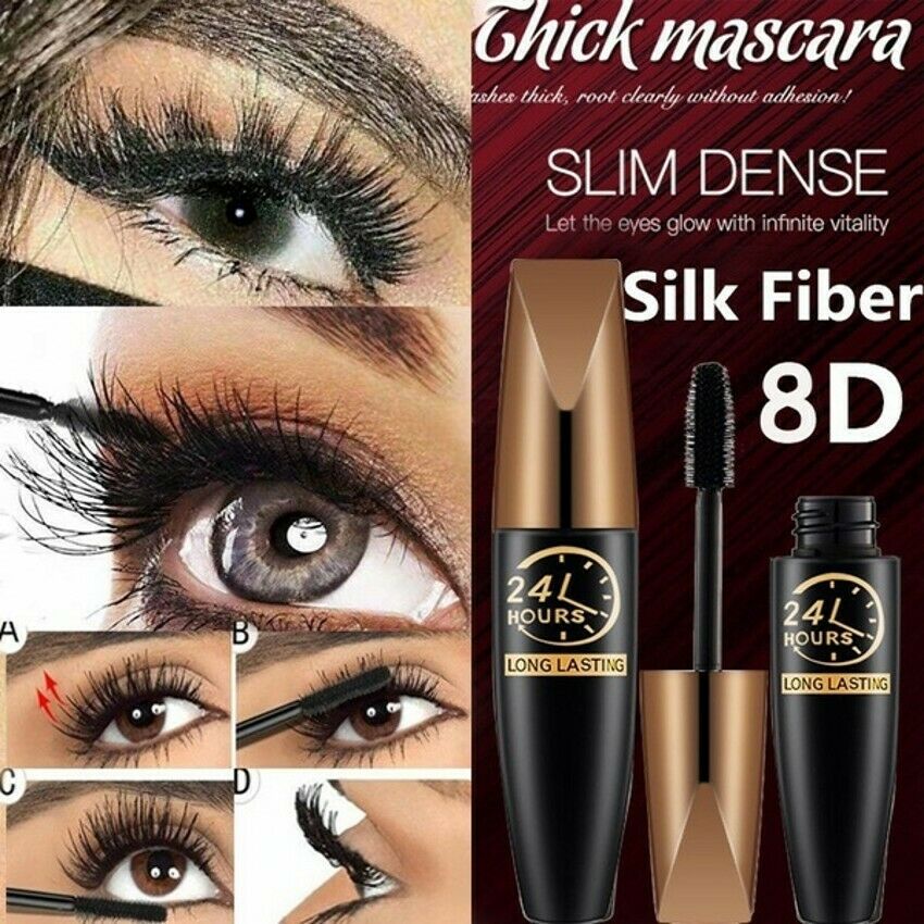 4D Wasserdichte dicke verlängernde Seidenfaser-Mascara