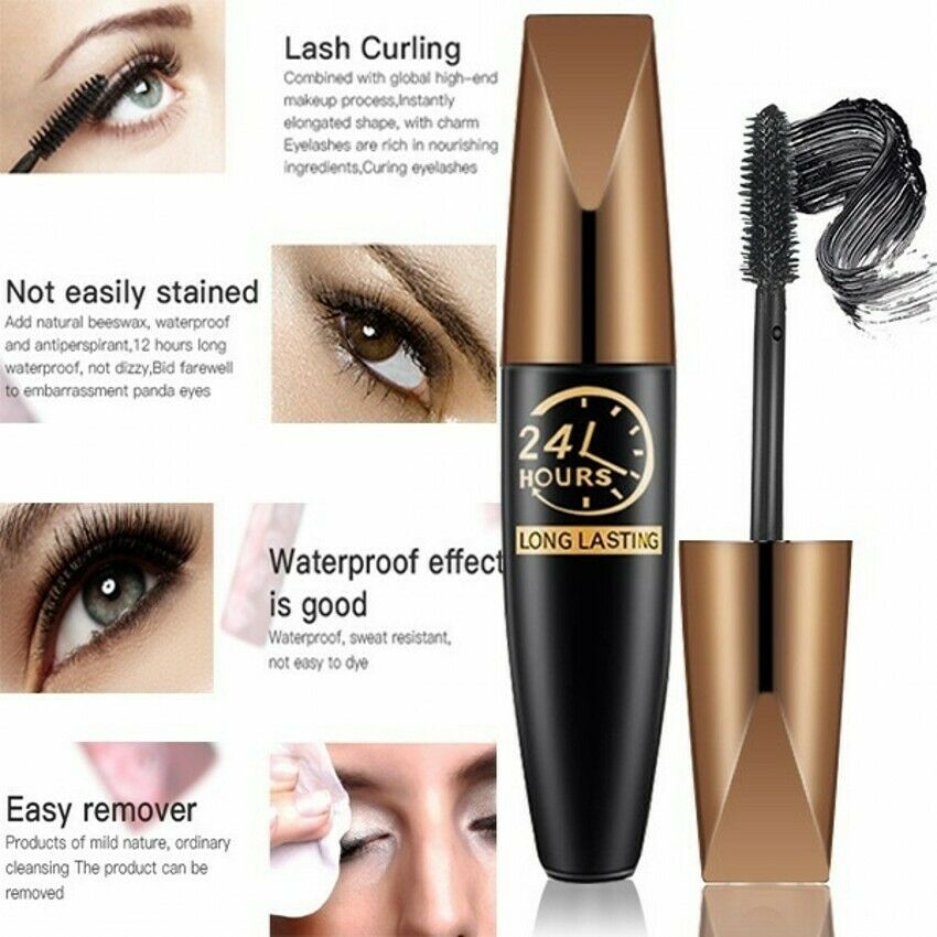 4D Wasserdichte dicke verlängernde Seidenfaser-Mascara
