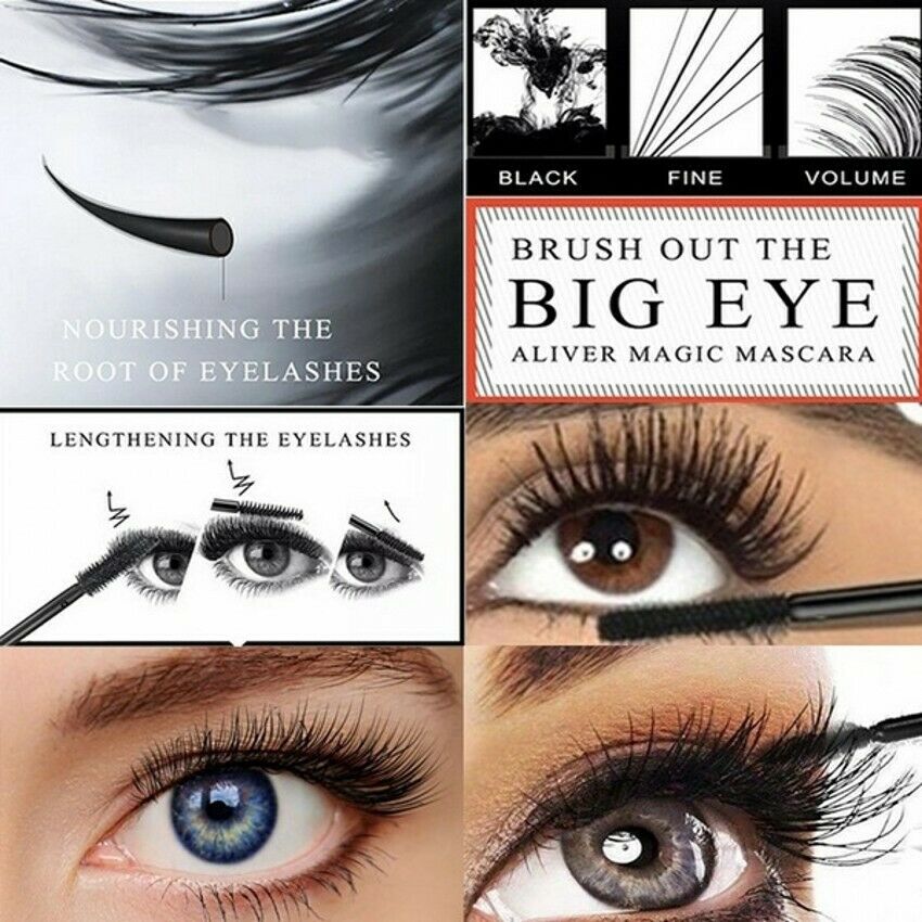 4D Wasserdichte dicke verlängernde Seidenfaser-Mascara