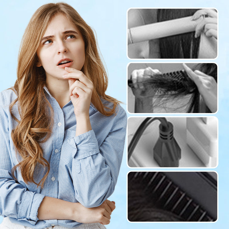 2-in-1 Haarkamm - Effizientes Glätten und Locken für Perfektes Styling