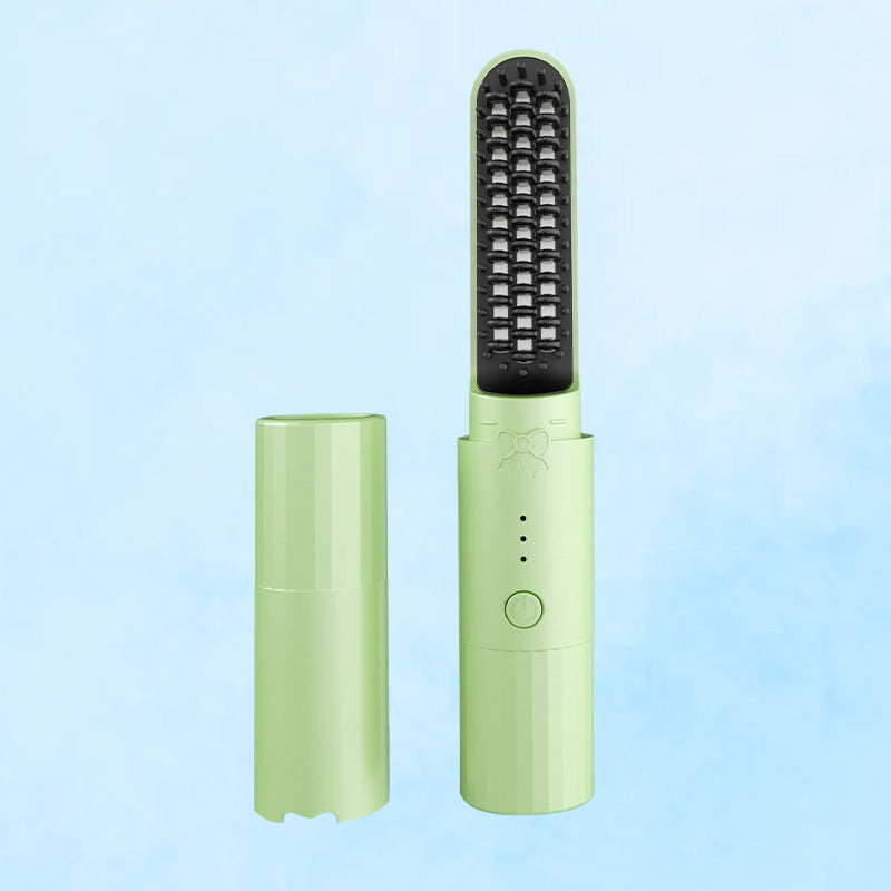 2-in-1 Haarkamm - Effizientes Glätten und Locken für Perfektes Styling