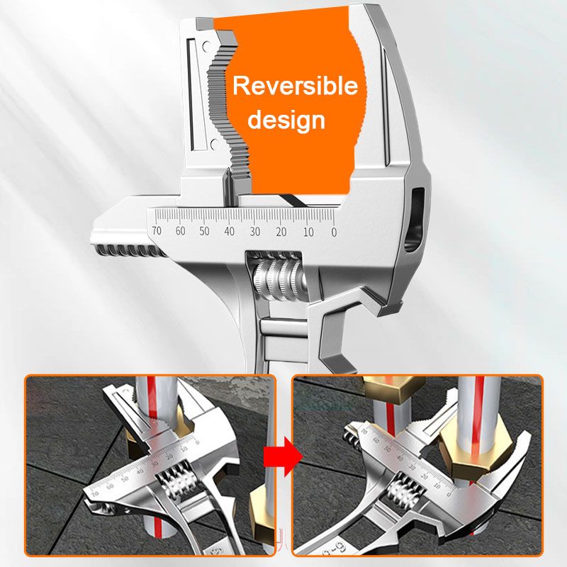 SinkGrip™ - Reversibler Spülenschlüssel mit 6-68 mm Maulöffnung