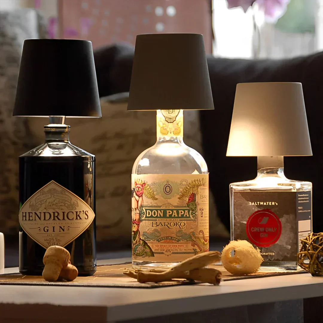 VinoGlow™ | USB-Ladung Touch Control Flaschenlampe mit stufenloser Dimmung für Schreibtisch oder Bar
