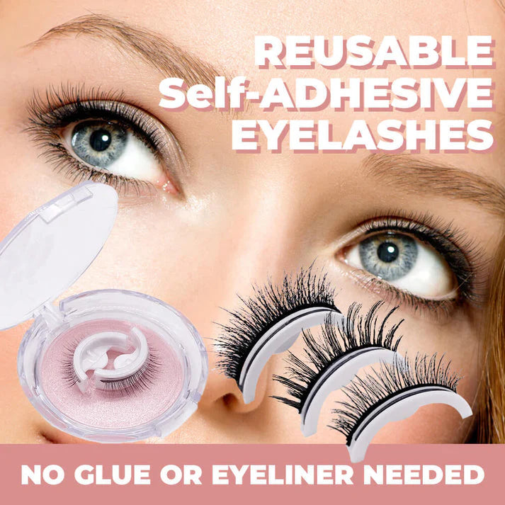 1+1 Gratis | PureGaze™ Mit selbstklebenden Wimpern können Sie sich vom unordentlichen Wimpernkleber verabschieden