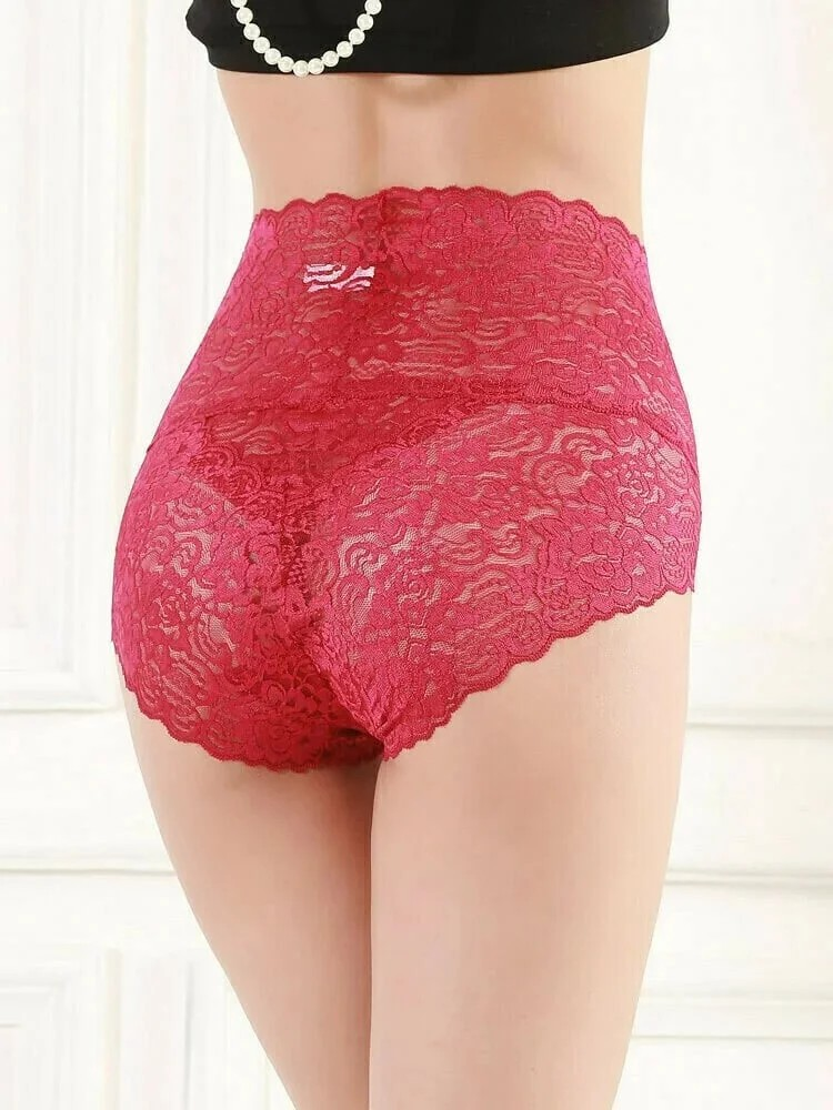 2+2 Gratis | Sexy Höschen mit hoher Taille und hübscher Spitze