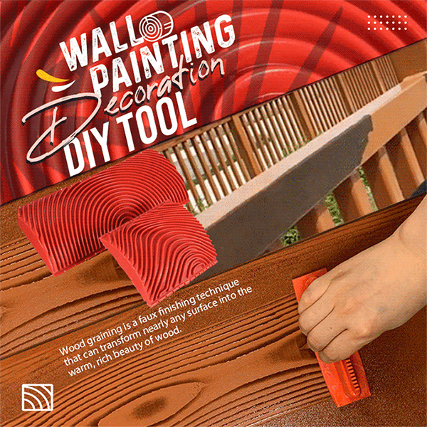 1+1 Gratis | Wood Graining Tool™ DIY Wandmalerei Dekoration