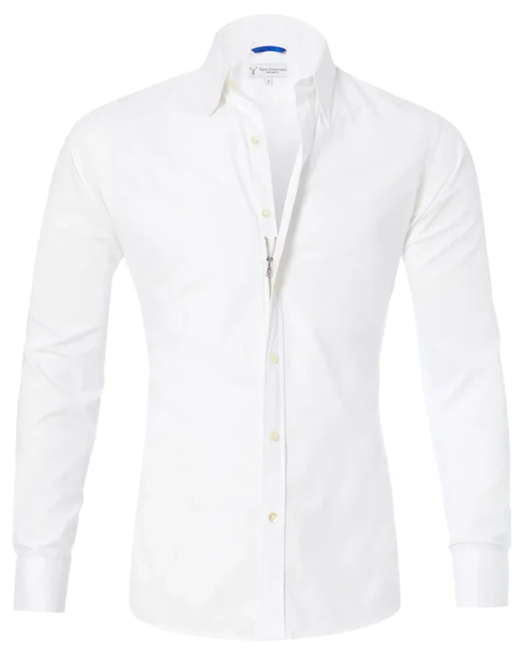 Jürgen™ - Oxford Stretch Zipper Blouse