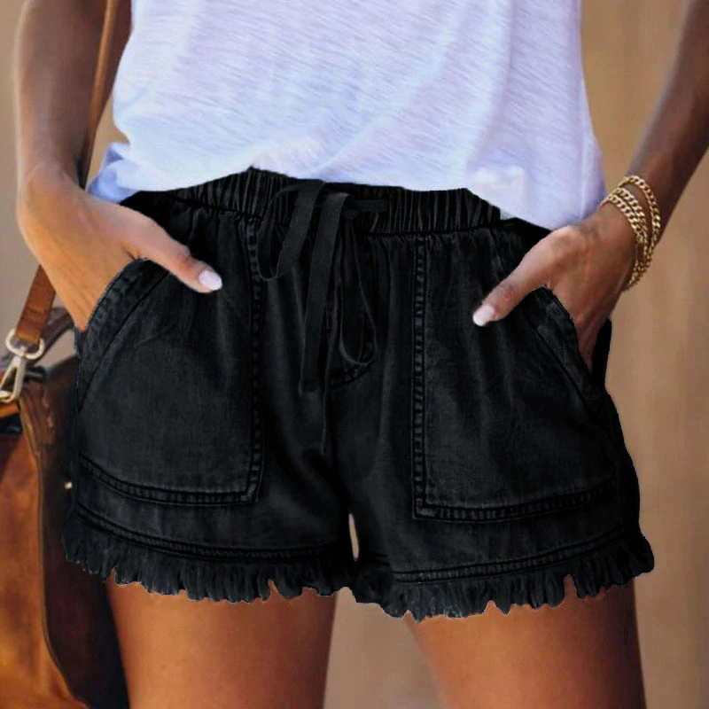 Laura® | Denim-Shorts mit hoher Taille