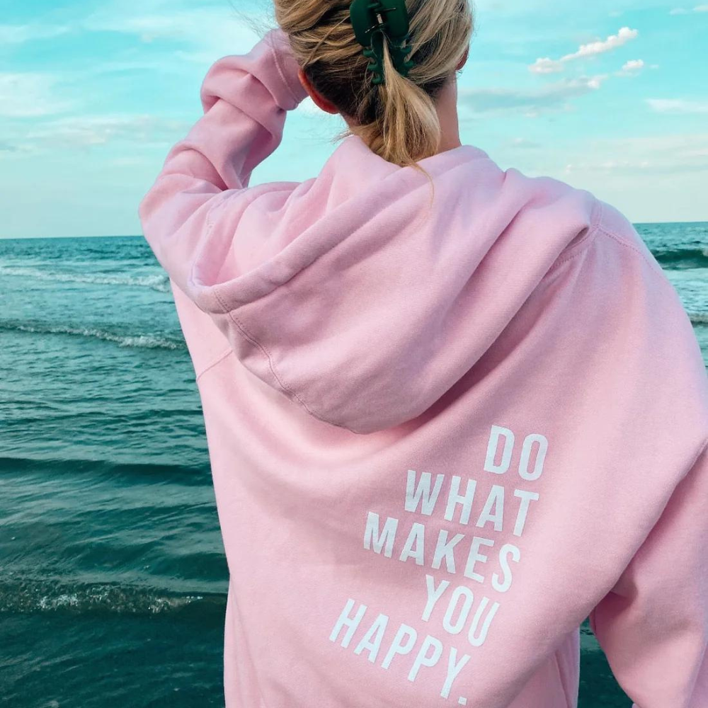 SIENNA™ - Modische 'Do what makes you happy' Hoodie