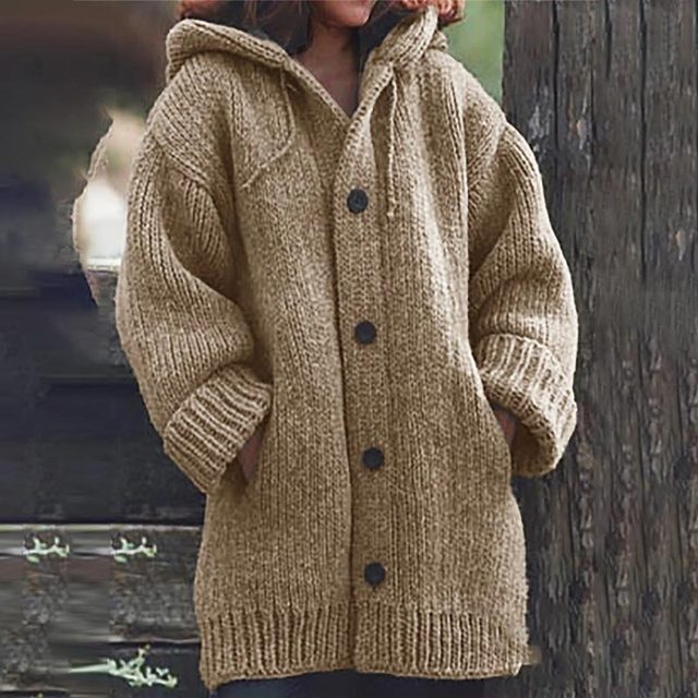 Cardy™ - Lange, durchdachte und warme Jacke mit Kapuze