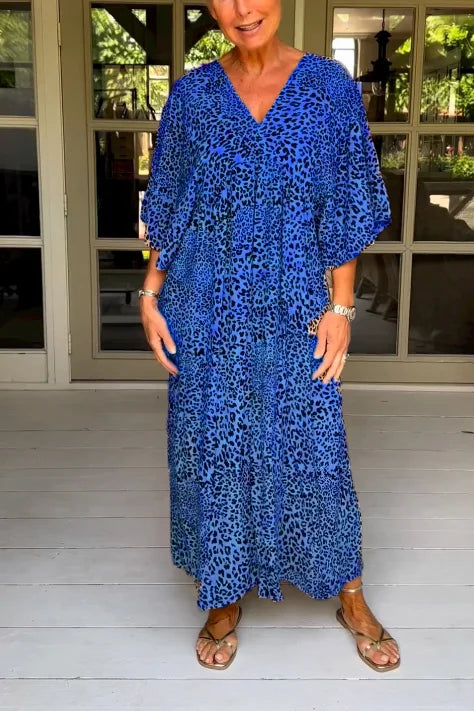 Nora™ - Vintage Sommerkleid im Leopard Stil